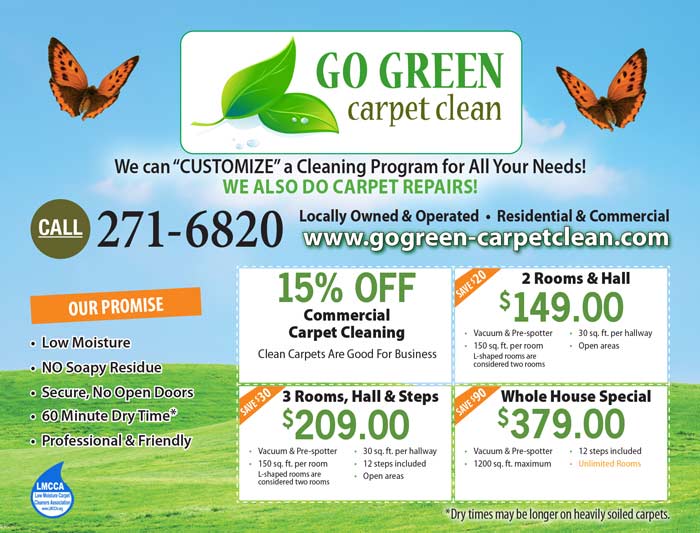 carpet cleaning Specials
